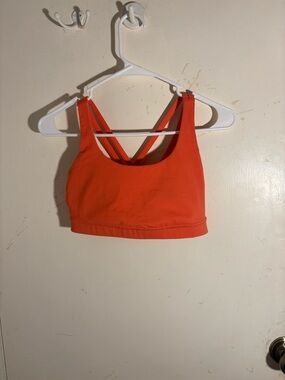 lululemon athletica Orange Strappy Back Sports Bra